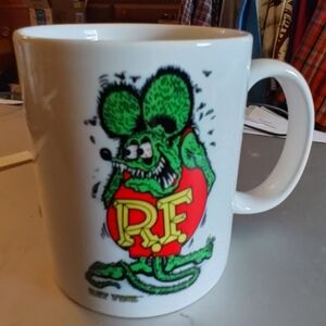 Rat Fink 11 oz Coffee Mug White Ceramic Collectible